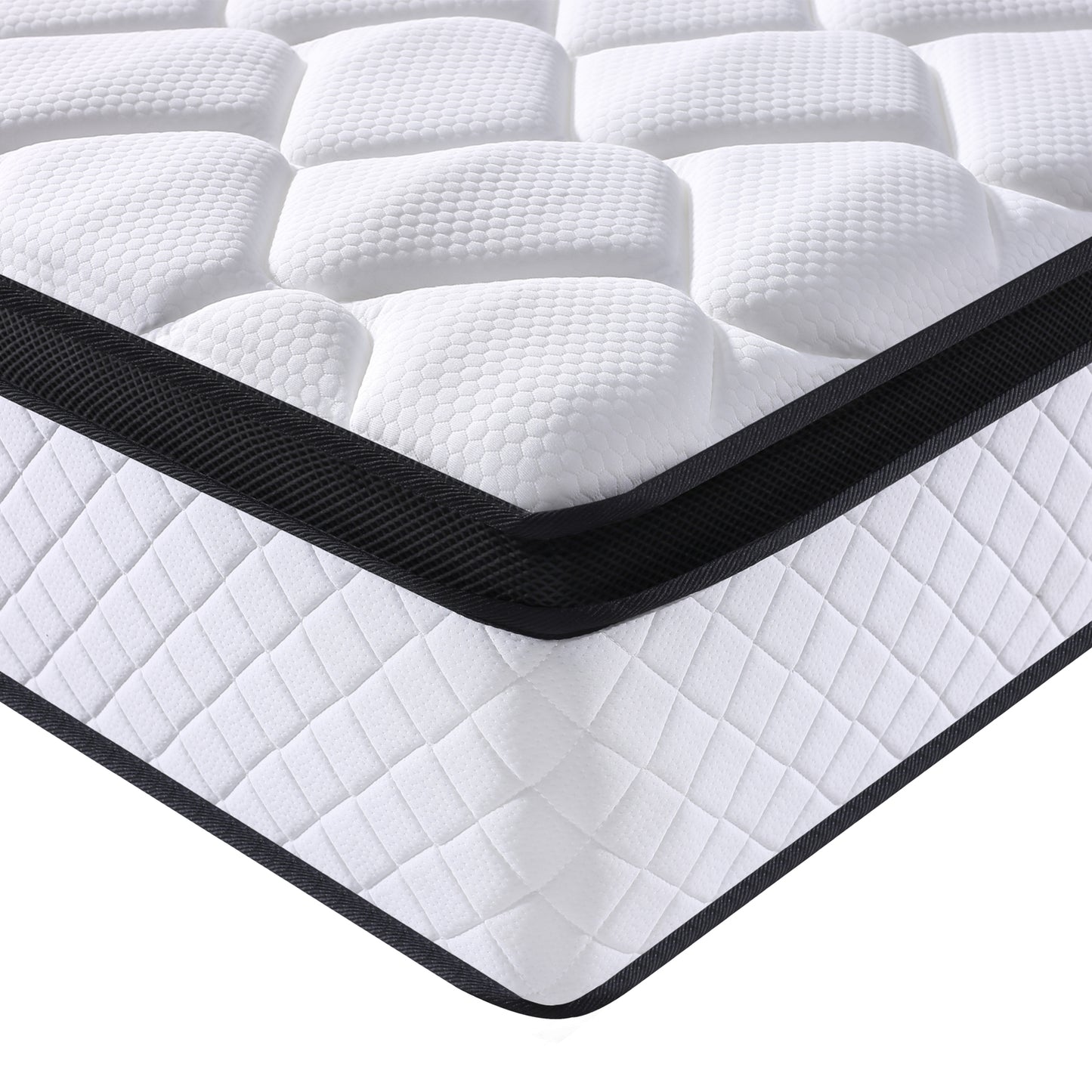 Fuxilai Full Size Mattress, 10 Inch Hybrid Memory Foam Full Mattress in a Box, Pressure Relief, Medium Firm, CertiPUR-US