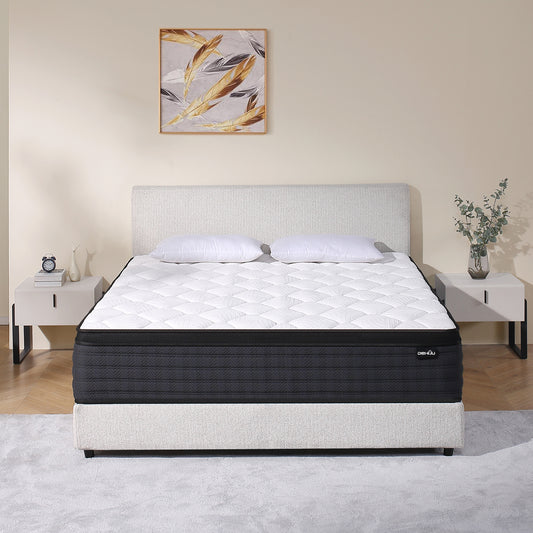 DEHIJU Full Size Mattress, 12 Inch Hybrid Memory Foam Mattress in a Box, Pressure Relief, CertiPUR-US