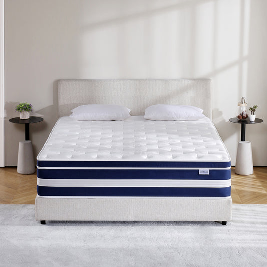 HYCEAN Full Size Mattress, 10 Inch Hybrid Memory Foam Full Mattress in a Box, Pressure Relief, Medium Firm, CertiPUR-US